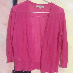 LOFT OPEN CARDIGAN 3/4 SLEEVE